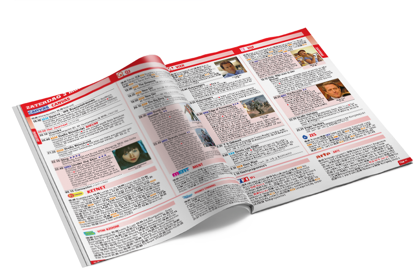 Voorbeeld tv-gids voor magazine
